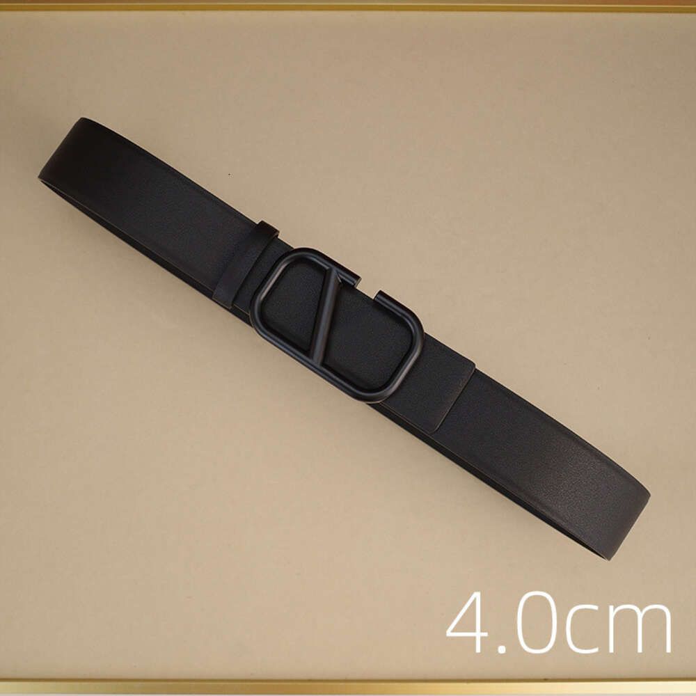 4.0cm large v-dumb black buckle black