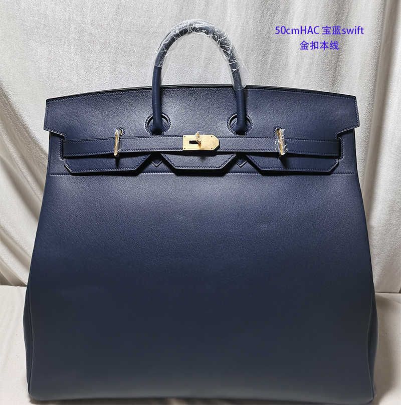 50cm Royal Blue SWIFT Leather Gold