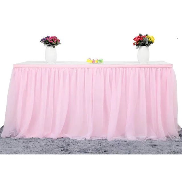 Pink Tableskirts-6ft