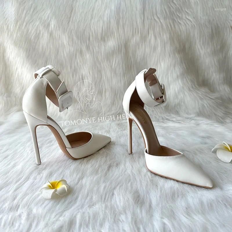 White 12cm heel