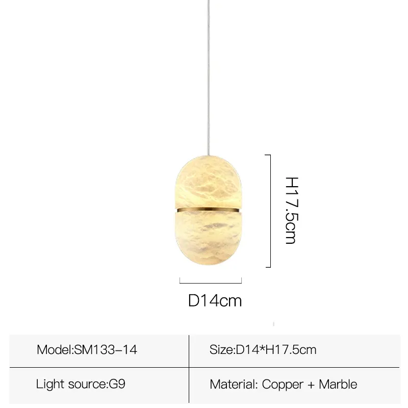 1 luce D14 H17,5cm