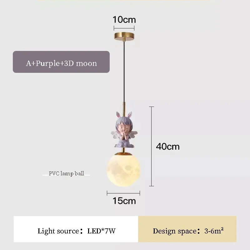 Sem lâmpada, uma lua azul 3D