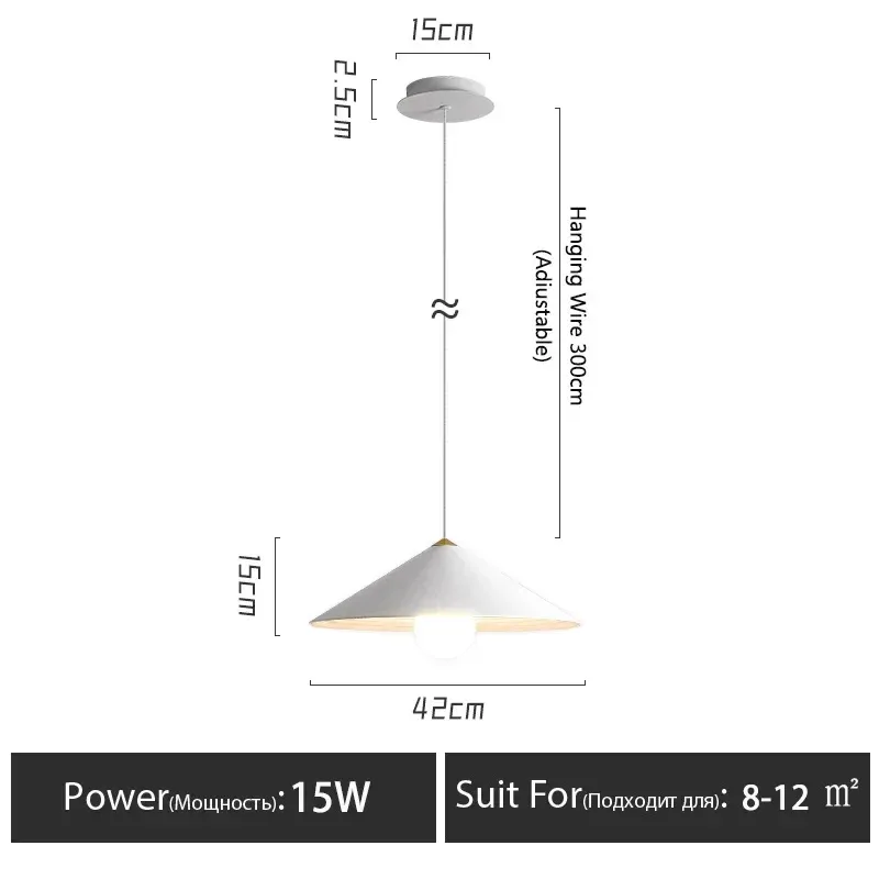 warmes Licht 3000K D42cm Weiß B