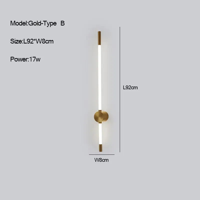 Naturligt ljus guld-l92cm