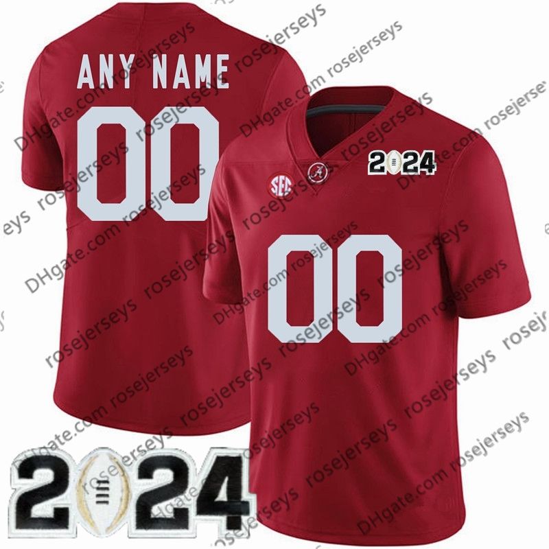 Crimson with 2024 Black Number