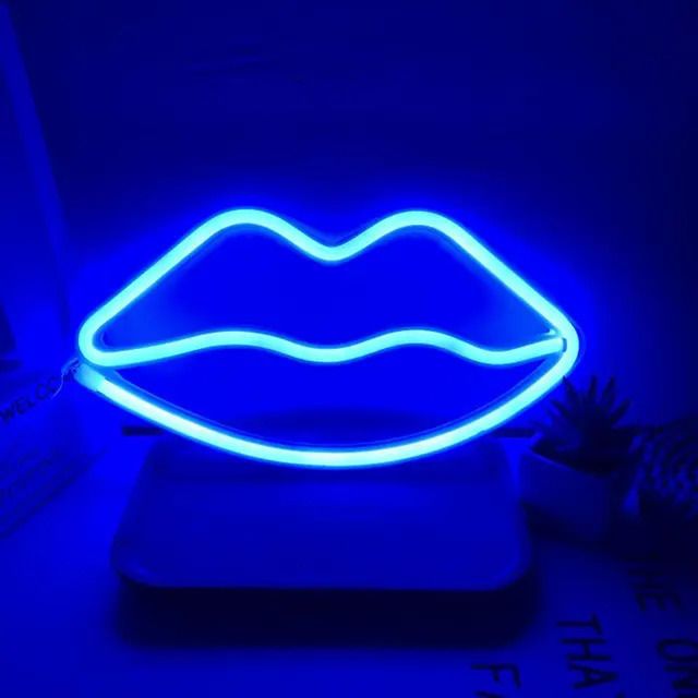 Lèvres de la batterie bleue