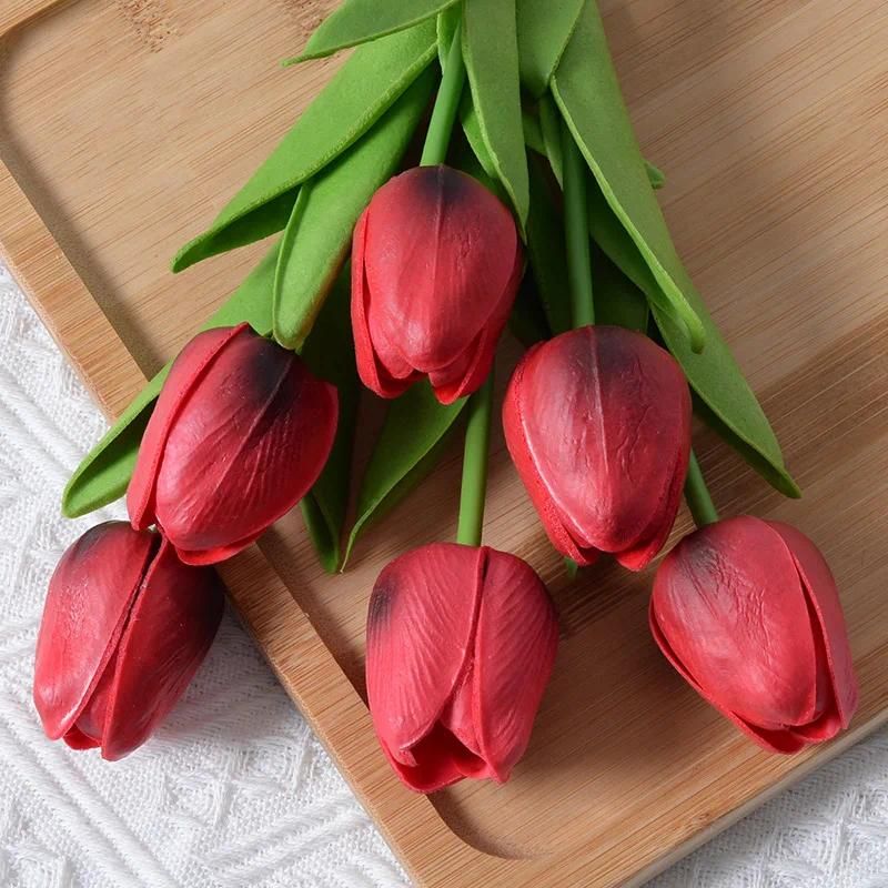 wine red tulip