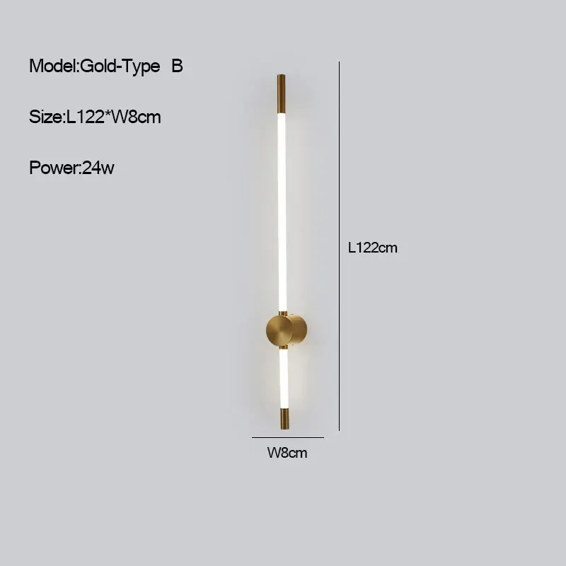 Naturligt ljus guld-l122cm