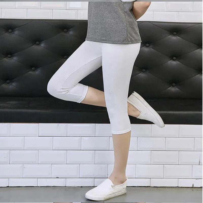 Leggings brancos creme