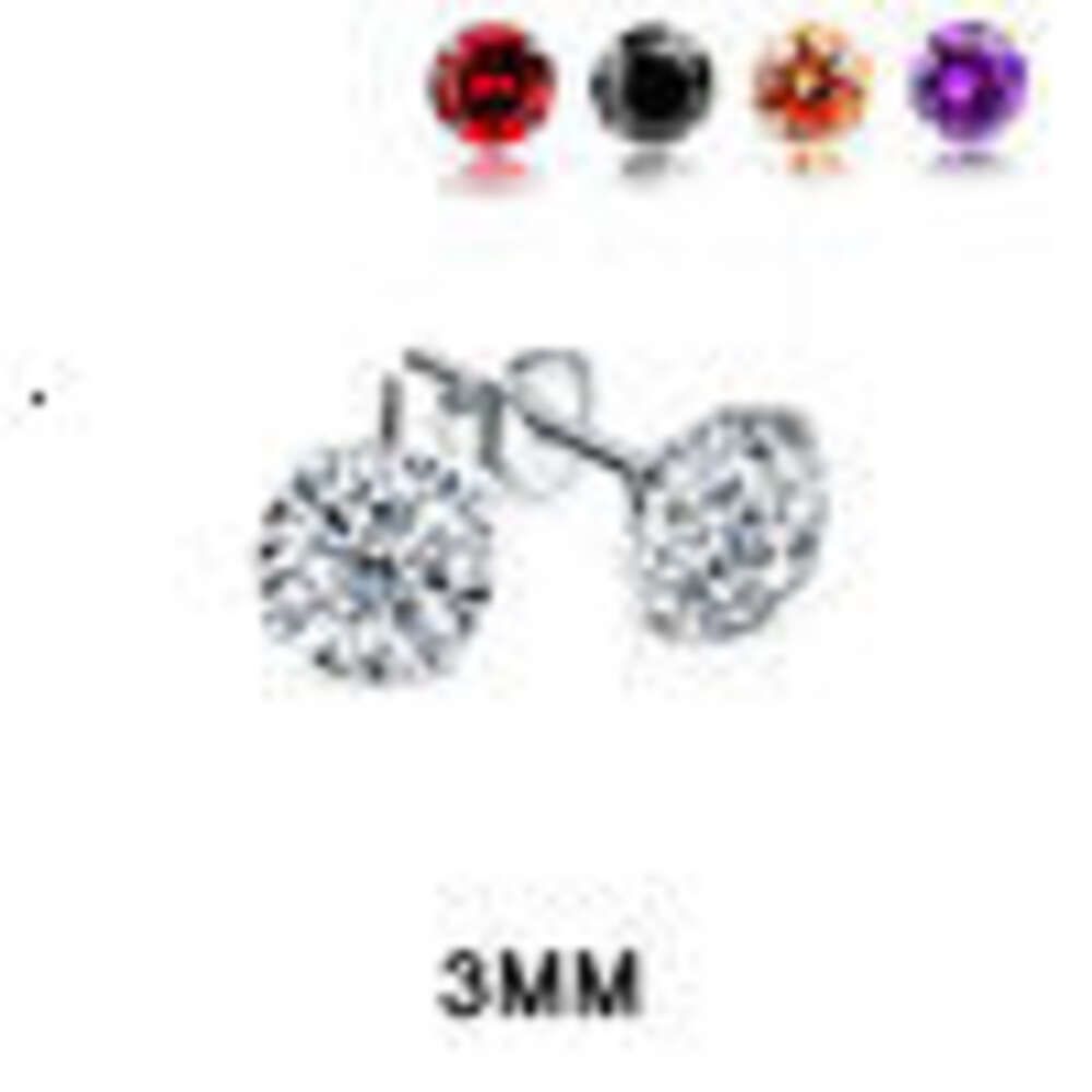 3mm Earring Stud-Europe And America