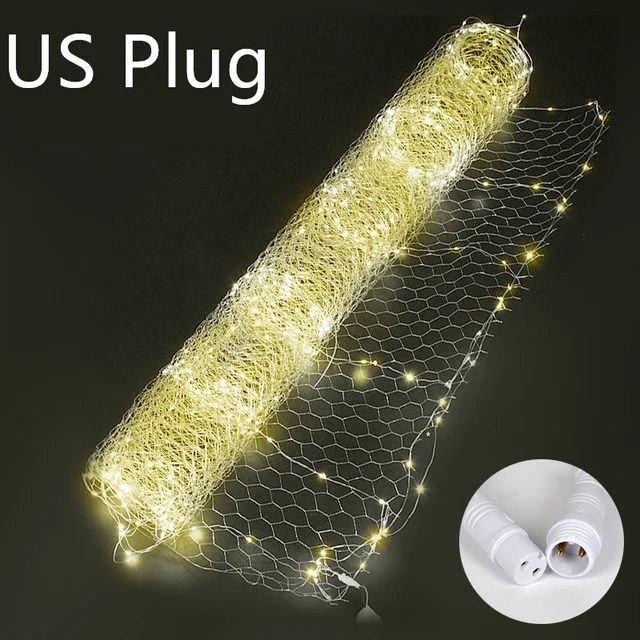 US Plug-Warm Light-1M x5m -300LEDS