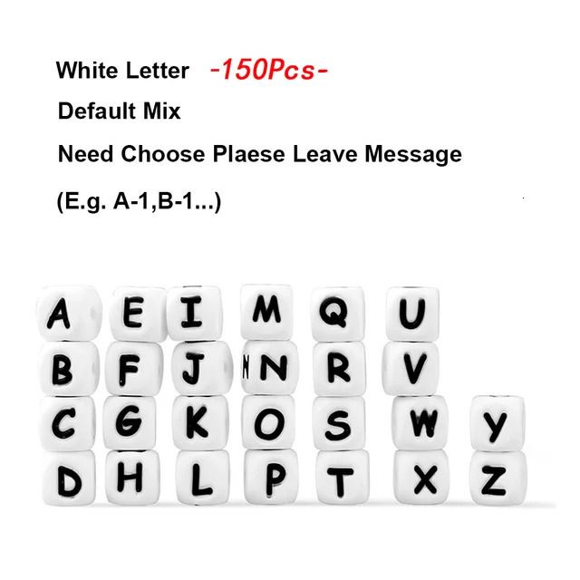 150pcs mix letter