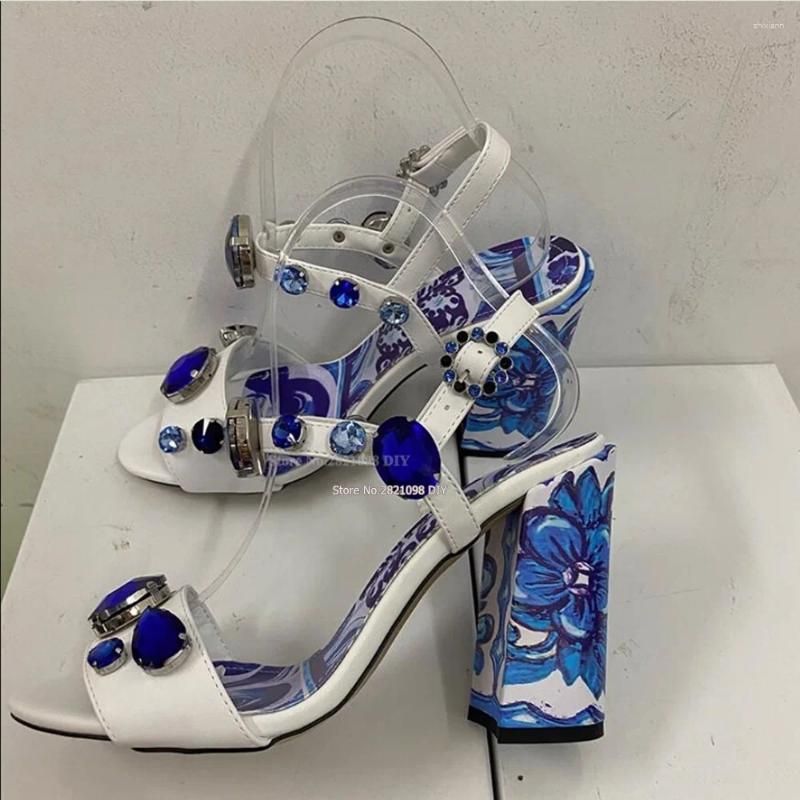 blue 10cm heels