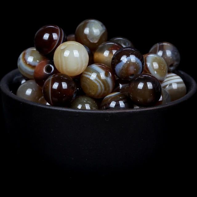 Coffee Agate-6mm 59 to 61pcs