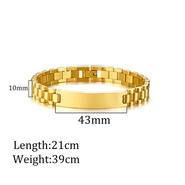 Gold Color 10mm21cm-No Engrave