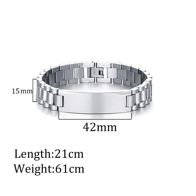 Couleur argent15mm21-Pas de gravure