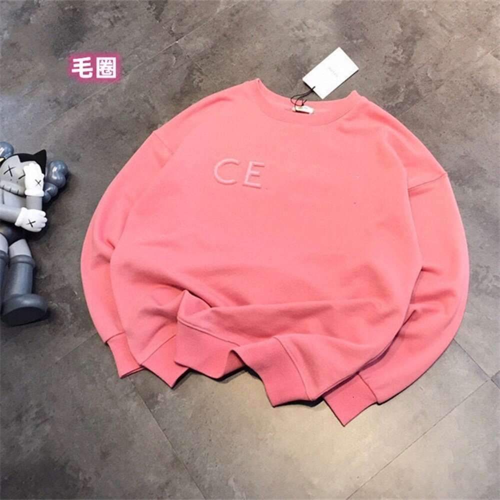 pink round neck terry