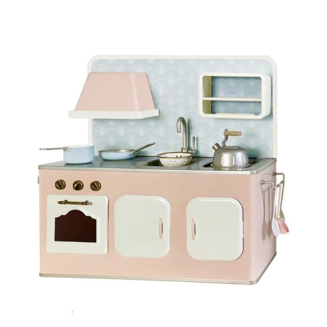 розовый кухонный набор