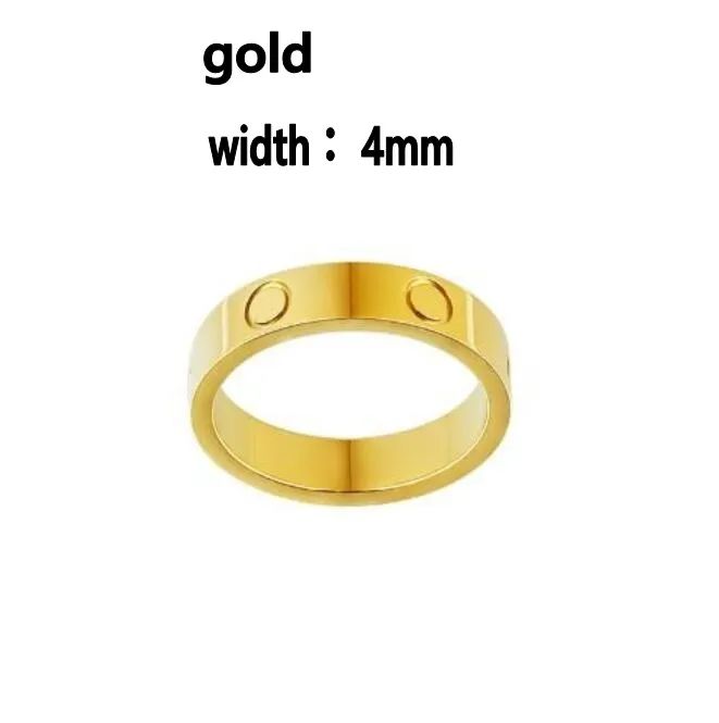 4mm No Diamond Gold Color