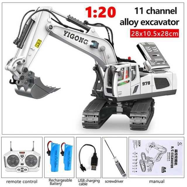 White Excavator 2b