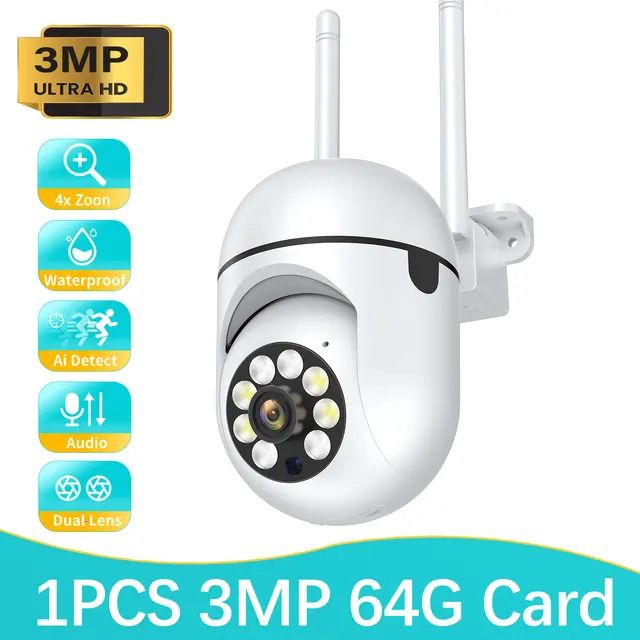 3MP-64G SD Card-Au Plug