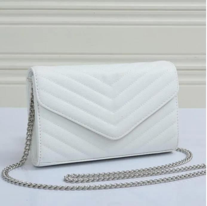 #2-white with silver chain