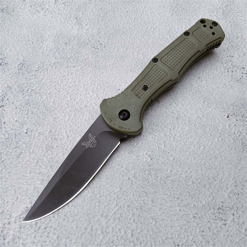 green handle black blade