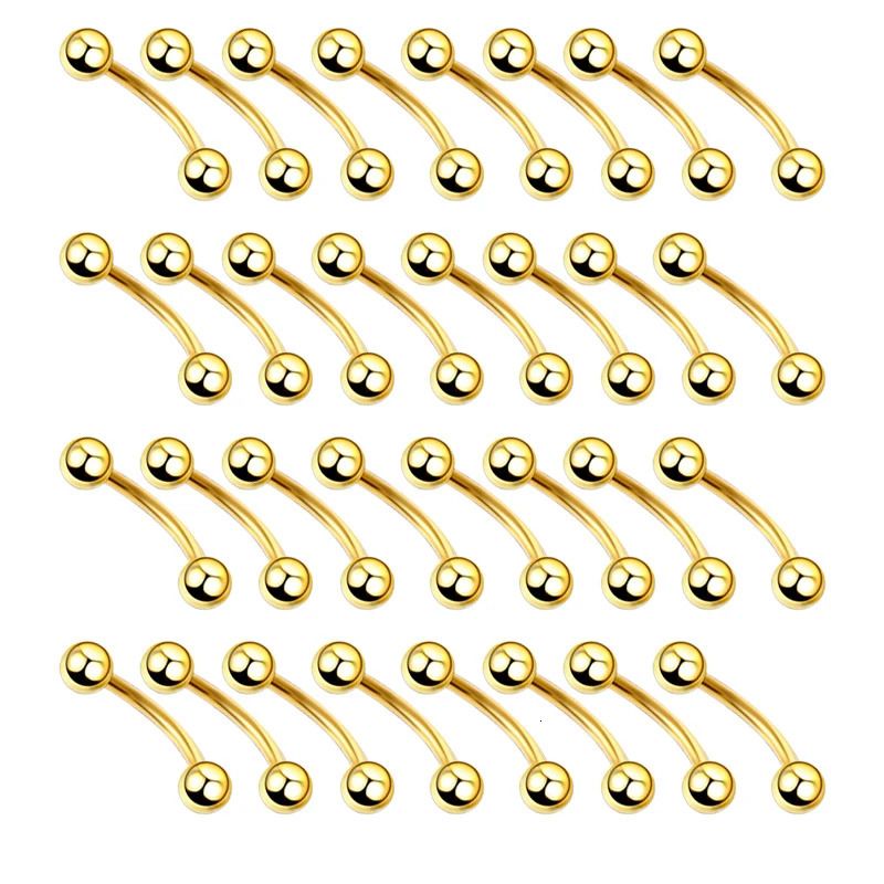 Gold 100pcs-1.2x8x3mm