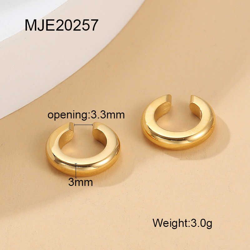 18k Gold (3mm Wide)-Clip on Earrings