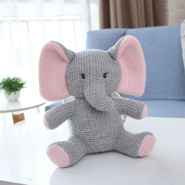 Éléphant gris 20 cm