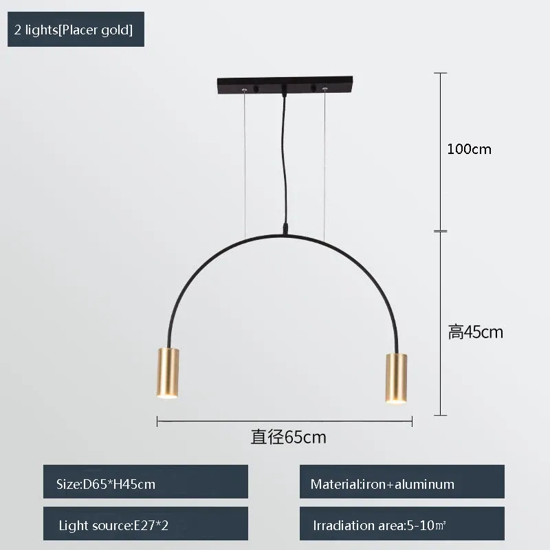 CINA Placca 2 luci oro