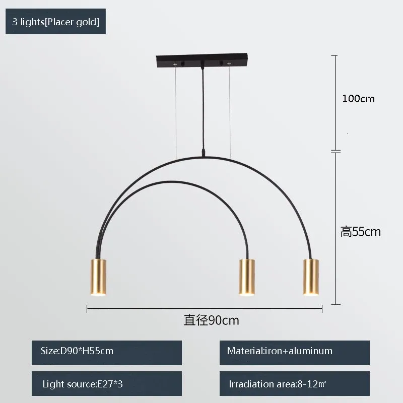 CINA Placca 3 luci oro