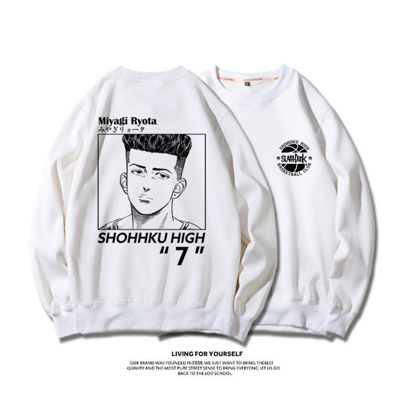 Miyagi 7 crew neck ZP white