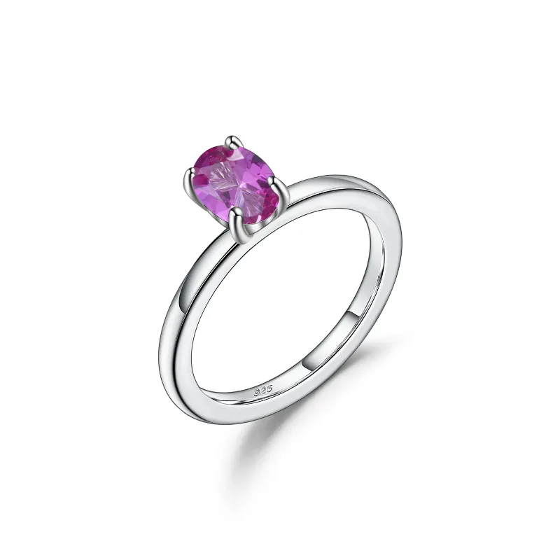 Ov 5x7mm China Pink Sapphire - S