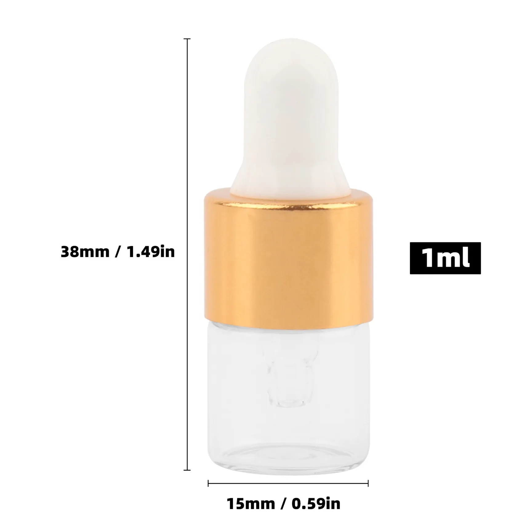 1ml Transparant 15st