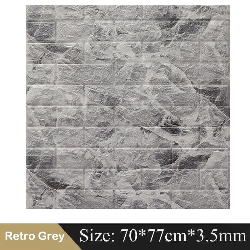 Grigio retrò-10 pezzi 77x70 cm