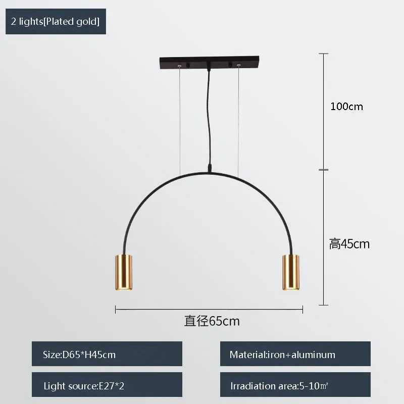 CINA 2 luci Placcata oro