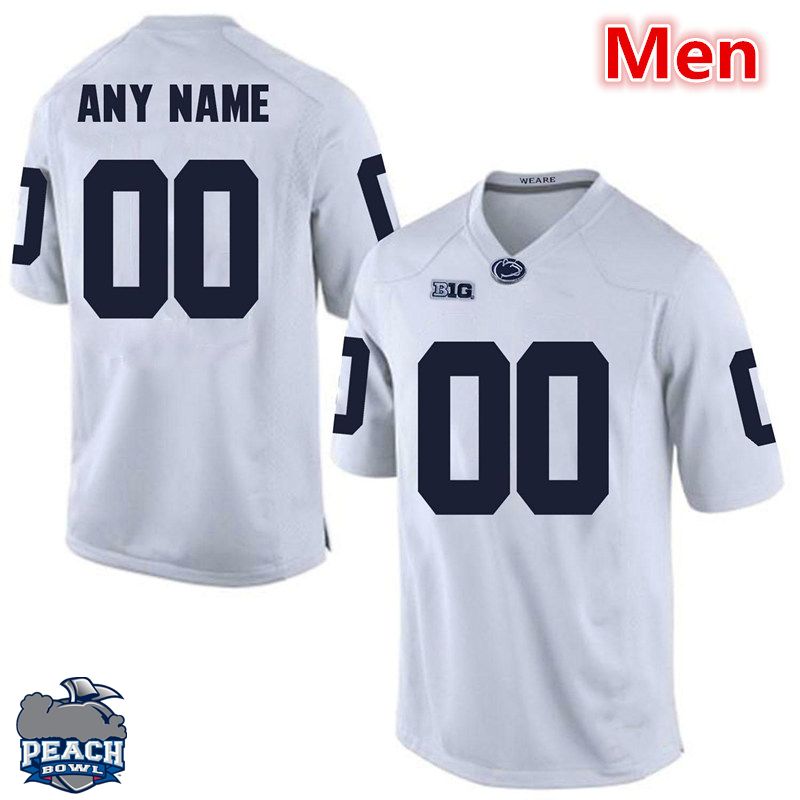 Men White With Name With Peach Patch