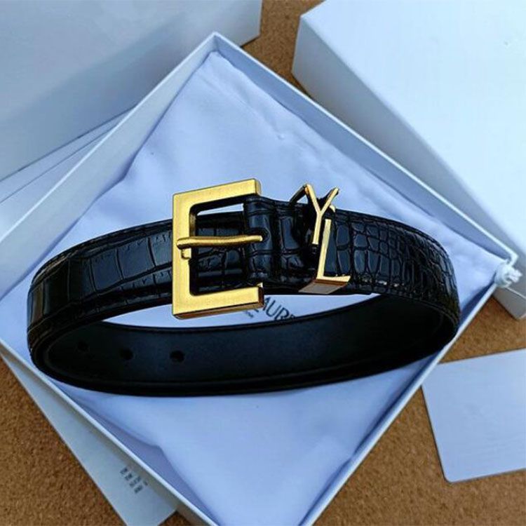 gold buckle black