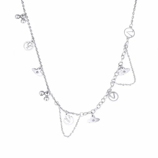 Collier 5 Argent avec Boîte