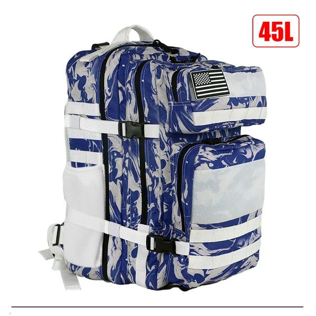 45l blauw wit