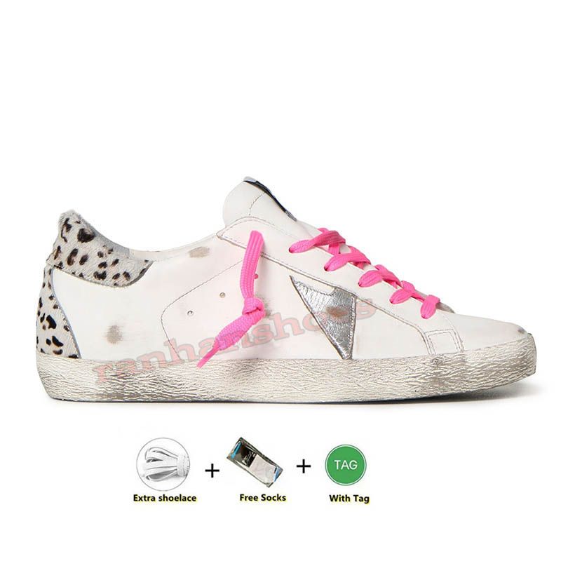 B31 Branco Prata Rosa Estampa Leopardo