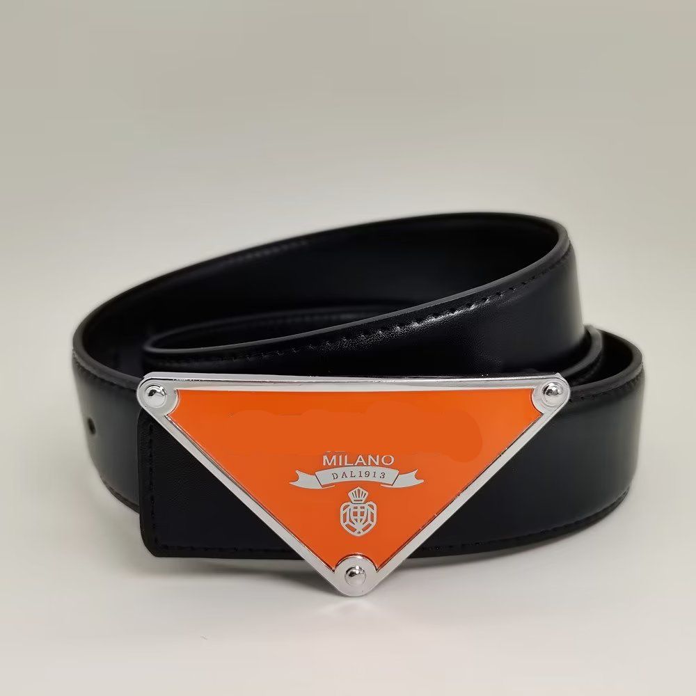 Black + orange buckle