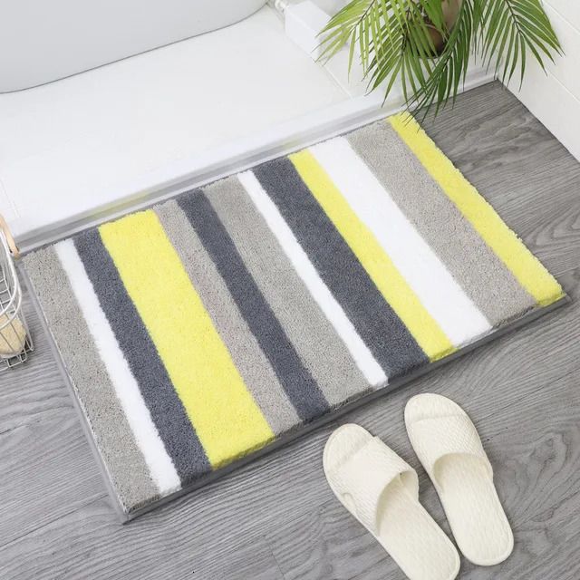 bath mat-yellow