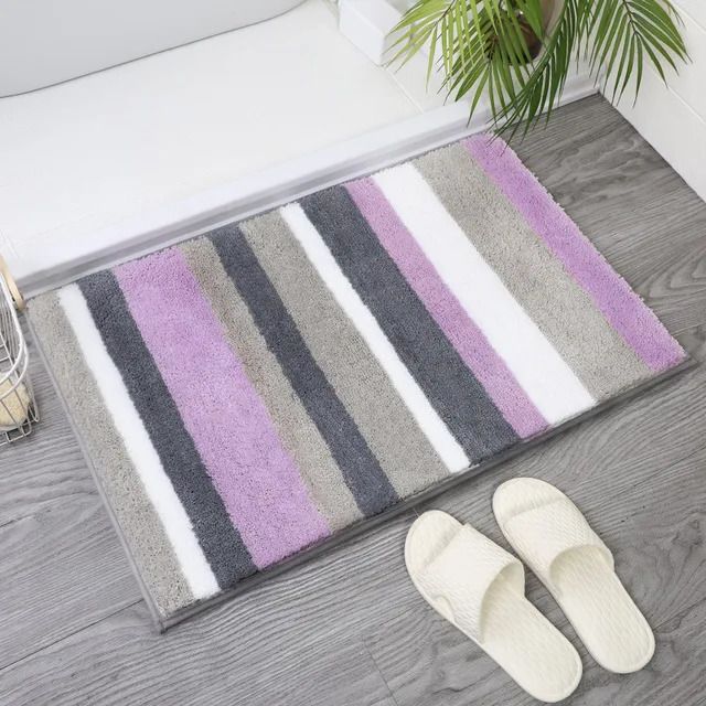 bath mat-purple