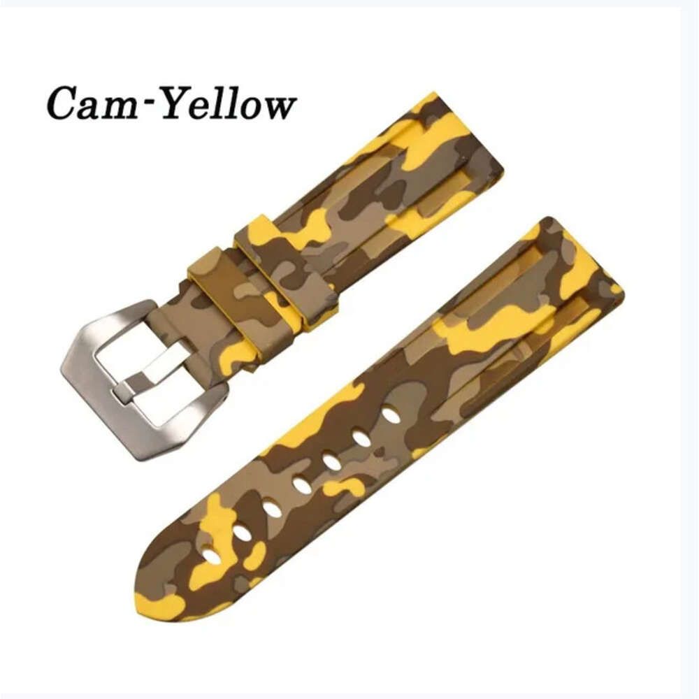 20mm-Yellow-Silver buckle