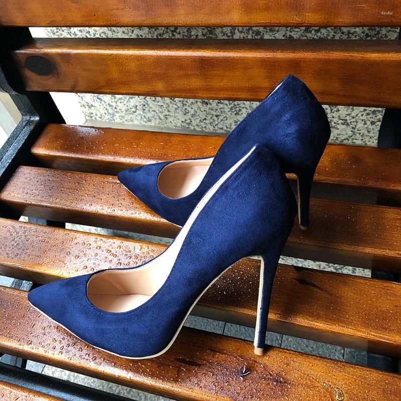 Navy 10cm Heel