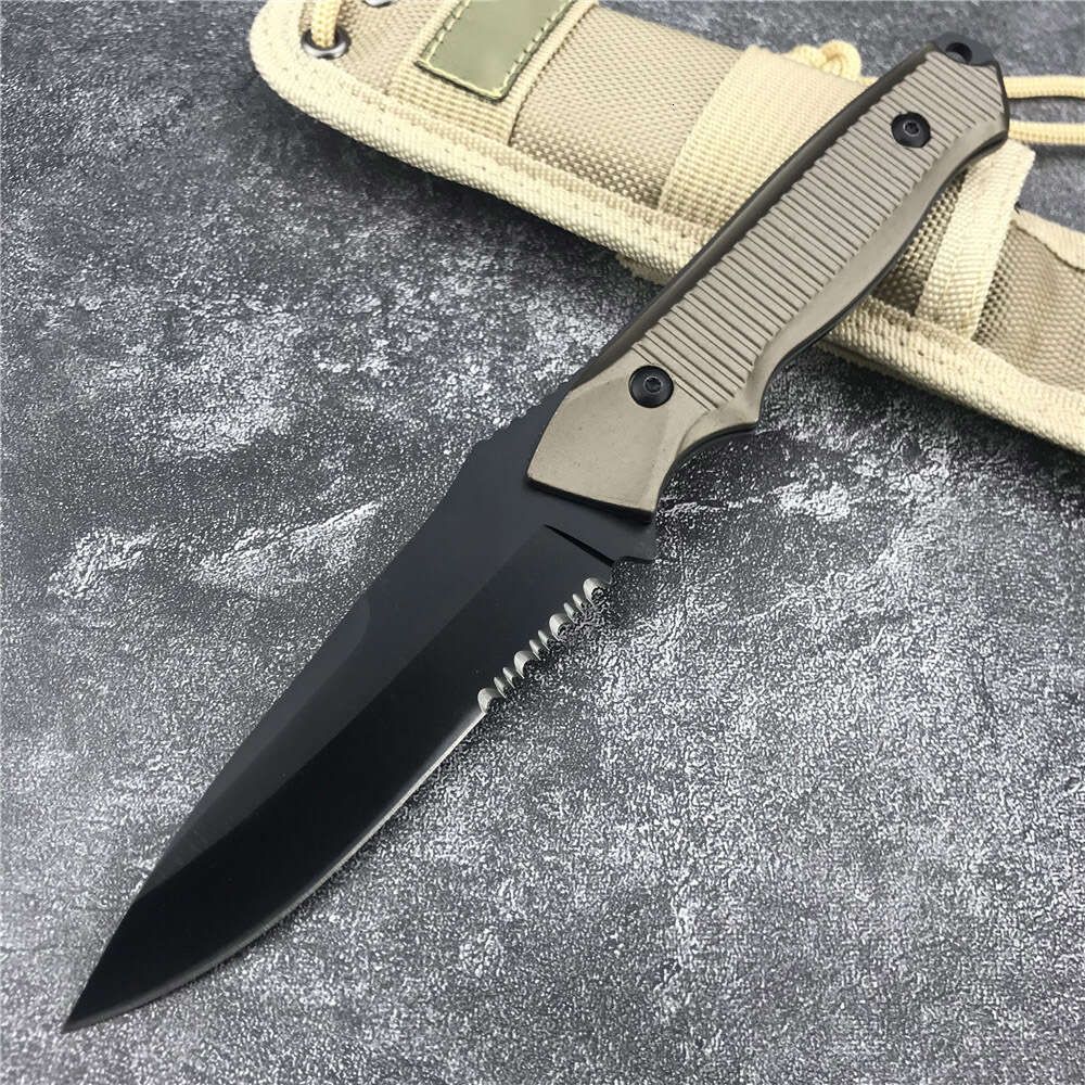 Khaki-Serrated Blade