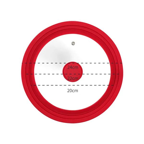 Röd 20-22-24 cm