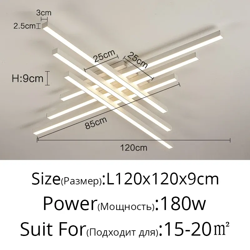 温かい白いリモートホワイト6ヘッド120cm